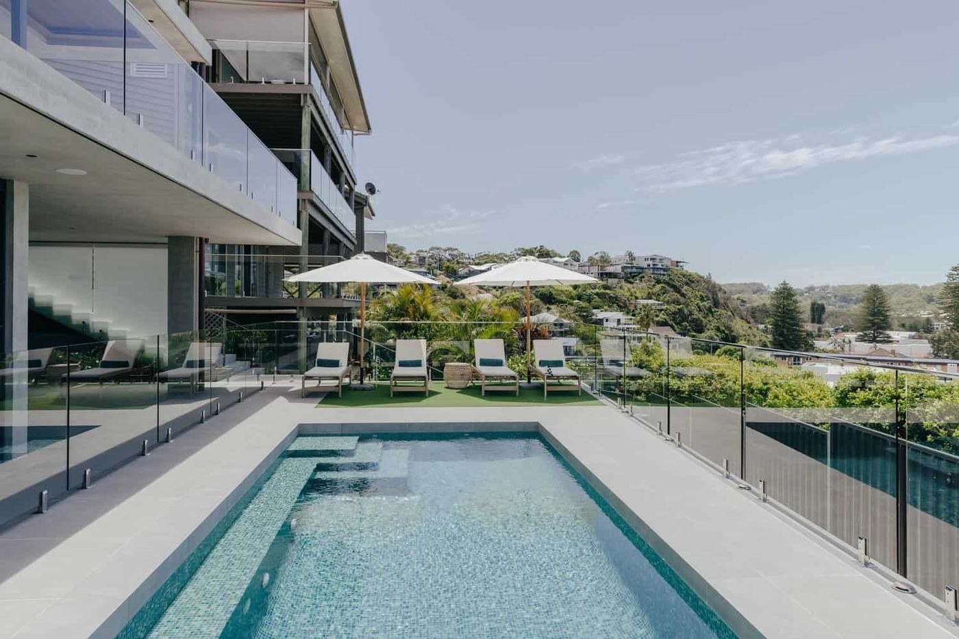 Modern oceanfront estate